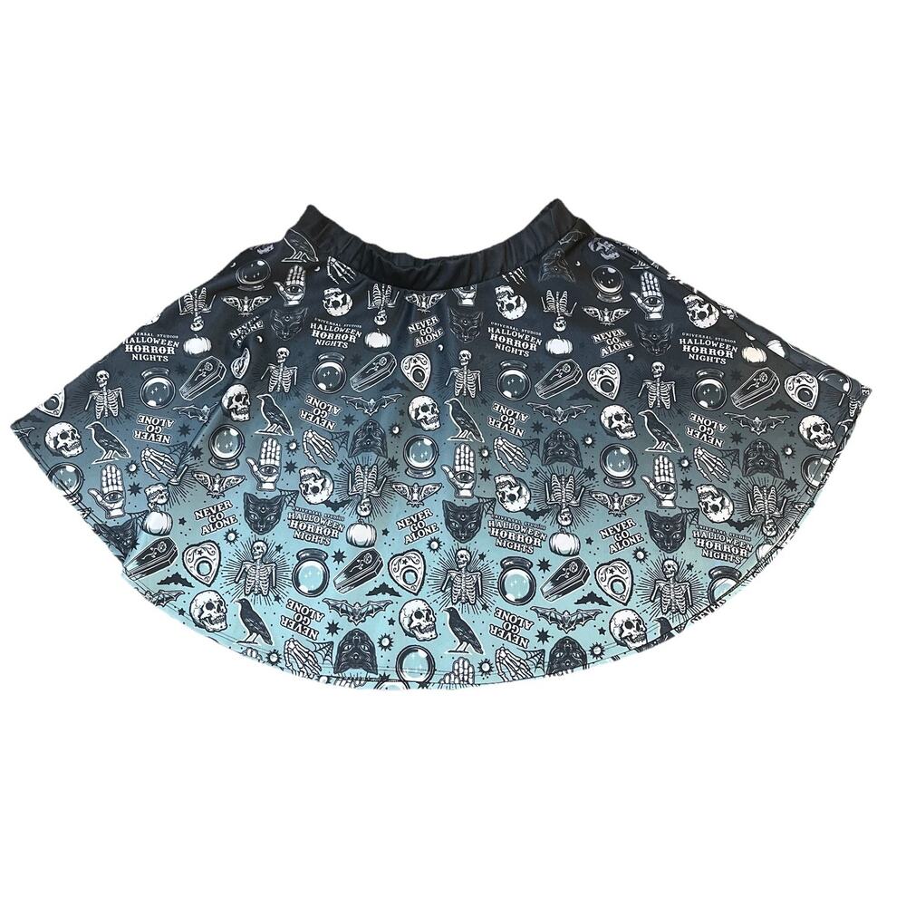 HHN Never Go Alone Skater Skirt XL/XXL POCKETS Halloween Horror Nights 2023